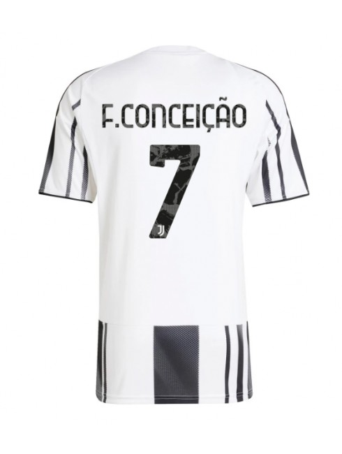 Juventus Francisco Conceicao #7 Replika Hemmakläder 2025-26 Kortärmad Juventus Francisco Conceicao #7 Replika Hemmakläder 2025-26 Kortärmad